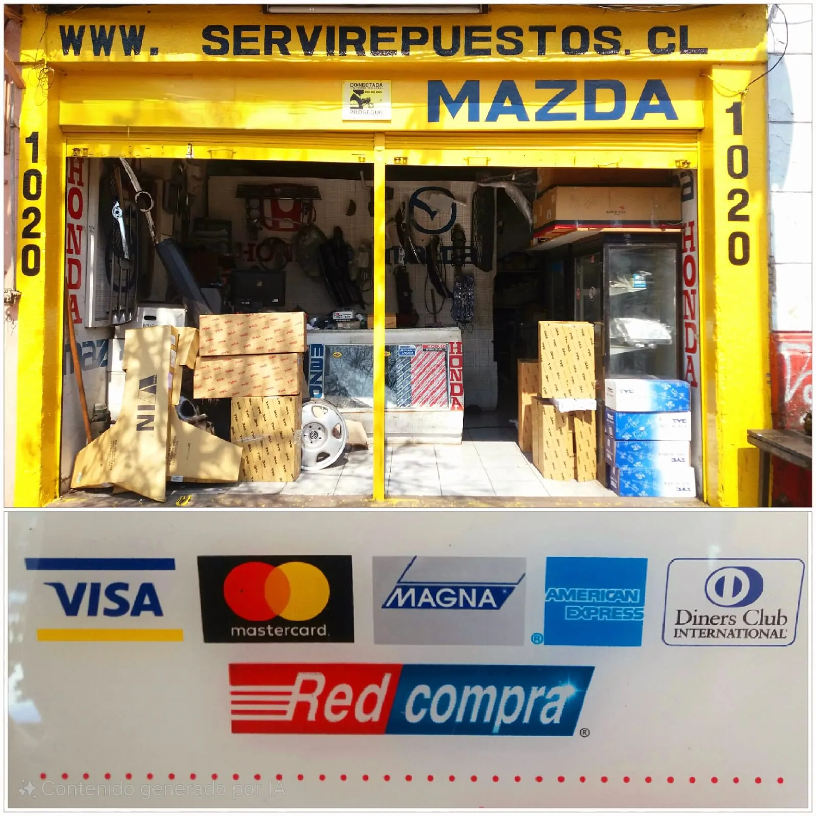 Fachada del local Servirepuestos